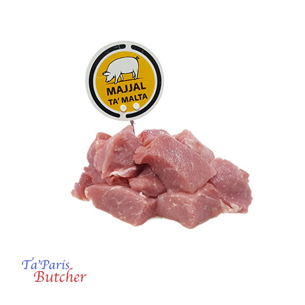 Lean Pork Cubes Fresh taparis butcher malta online shop