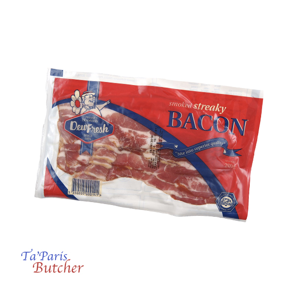 Streaky Bacon VP Dews Fresh taparis butcher malta online shop